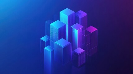 Obraz premium Neon Cityscape