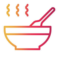 soup Line Gradient Icon