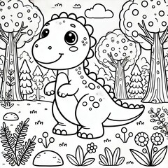 dinosaur pictures used for coloring
