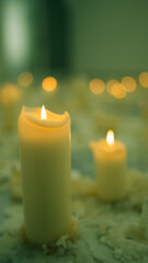 Candles on the floor 