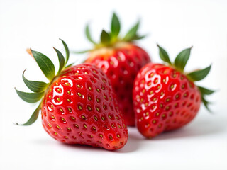Strawberry on white background