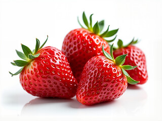 Strawberry on white background