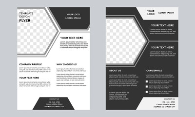 Modern business flyer template for professional corporate branding