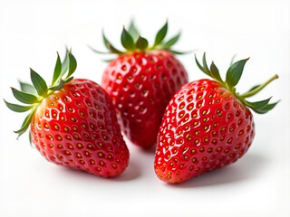 Strawberry on white background