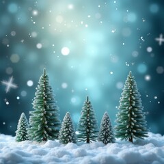 christmas background with tree