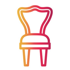 chair Line Gradient Icon