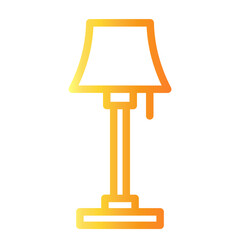 lamp Line Gradient Icon