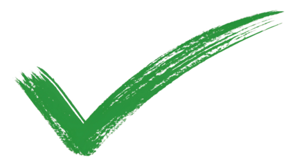 Bold Green Checkmark PNG