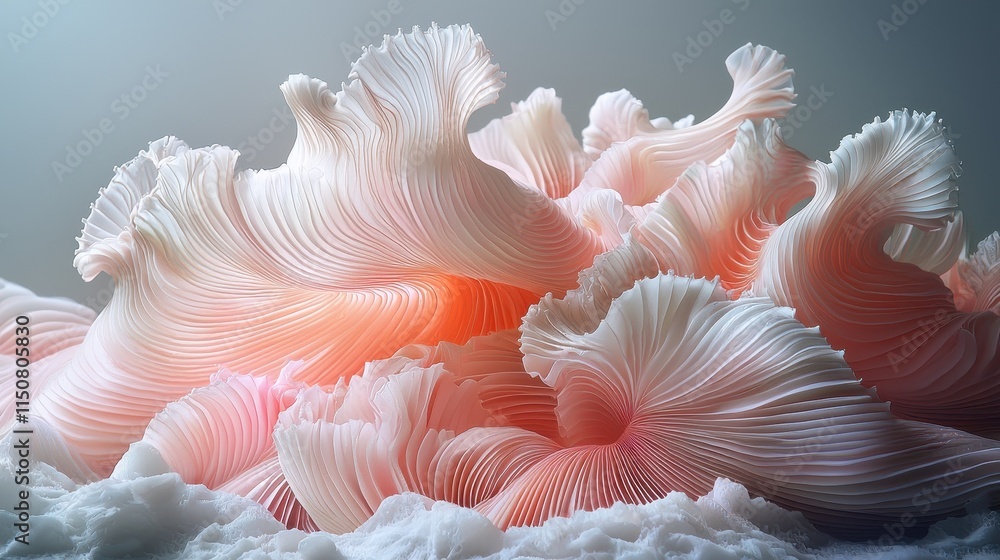 Aufkleber elegant abstract design with flowing patterns and soft colors