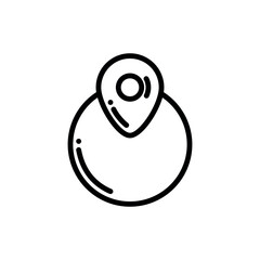 location pin icon vector design template elegant style