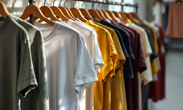 t shirts in a store textile clothing wear shopping fashion