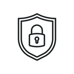 Security thin line icons. Editable stroke and Perfect pixel on transparent background