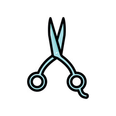 scissor icon vector design template elegant style