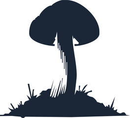 Mushroom vector illustration, Mushroom house vector art, Mushroom silhouette, Mushroom vector icon