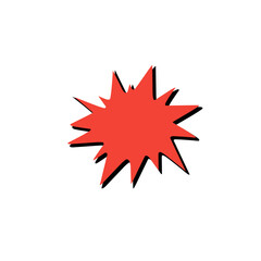 comic exploison vector 