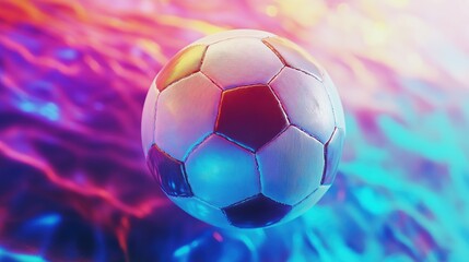Fototapeta premium Football - soccer ball abstract background