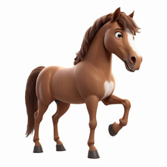 Fototapeta premium horse isolated on white