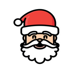 santa claus icon vector design template elegant style