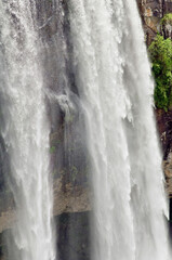 Caracol Falls, a 130 meters waterfall, formed by the Caracol River and cuts out of basalt cliffs in...