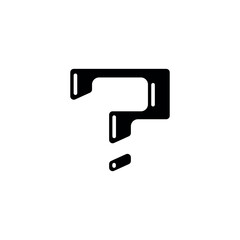 question mark icon vector design template elegant style 
