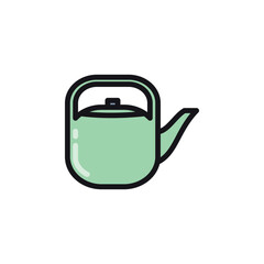 Obraz premium tea pot icon vector design template elegant style 