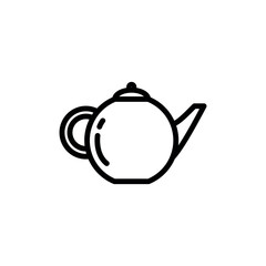 tea pot icon vector design template elegant style 