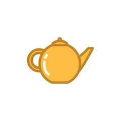 tea pot icon vector design template elegant style 