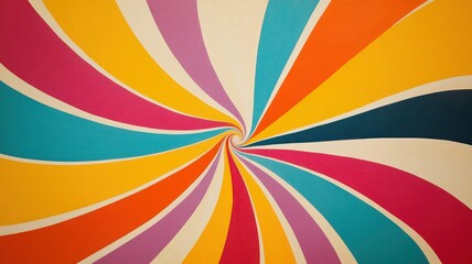 A simple swirl of vivid hues over a neutral background, abstract art, minimalist abstraction