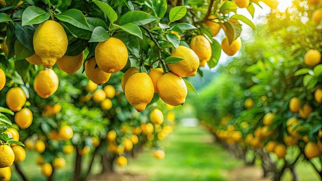Lemon trees in Japan , lemon trees, seto inland sea, japan