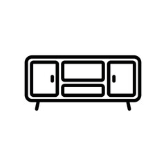 tv table icon vector design template elegant style 