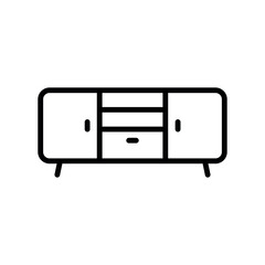 tv table icon vector design template elegant style 