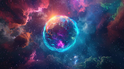 planet in space
