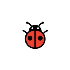 Fototapeta premium ladybug icon