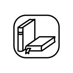 book icon vector design template elegant style 