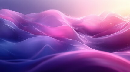 Obraz premium Abstract pink and purple flowing waves.