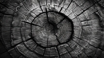Close-up of a textured tree stump.