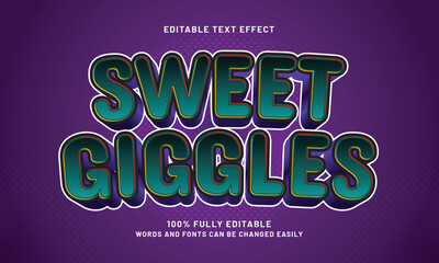 sweet giggles editable text effects with a cute and kids theme