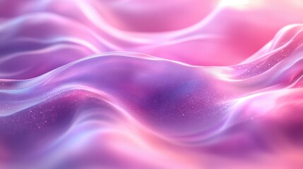 Obraz premium Abstract pink and purple wavy glowing background.