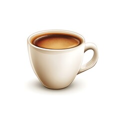 Fototapeta premium coffee cup icon simple white background