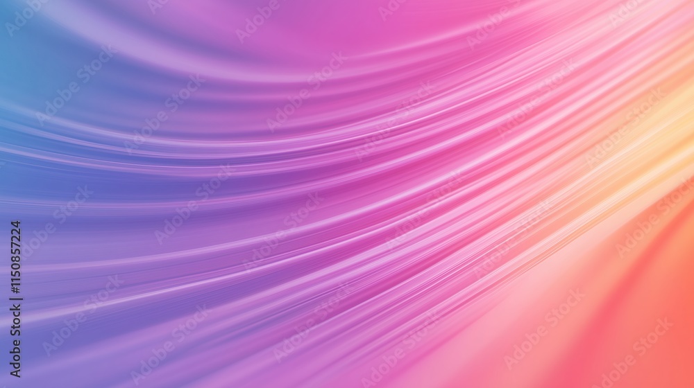 Aufkleber abstract representation of sound waves as vibrant colorful lines creating a dynamic and modern desig