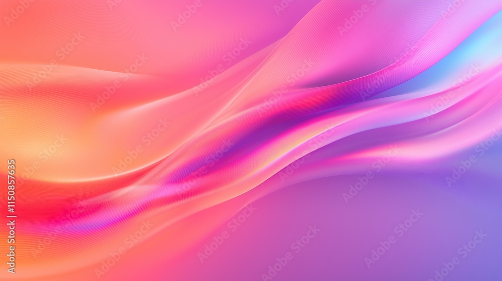 Poster colorful futuristic abstract background with vibrant gradients and flowing lines in modern design fo