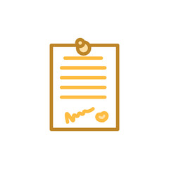 sticky note icon vector design template elegant style 