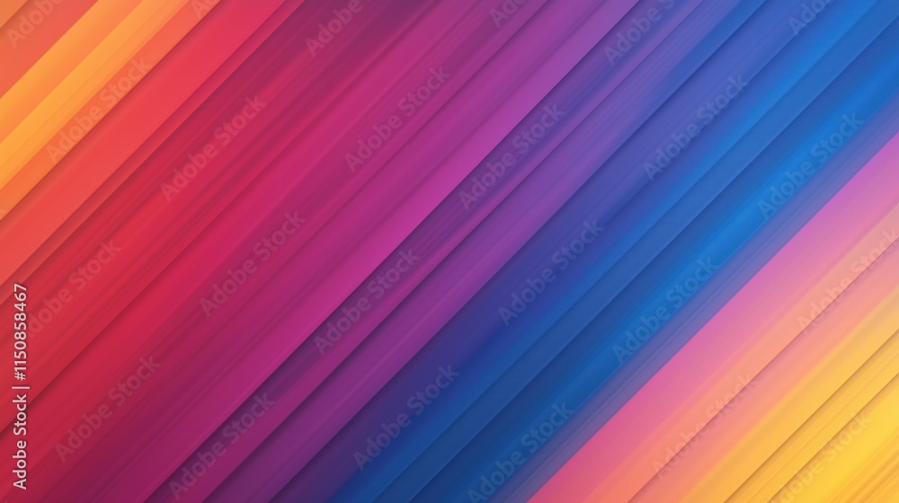 Poster abstract gradient mesh background with smooth transition in vibrant hues of red blue and yellow crea