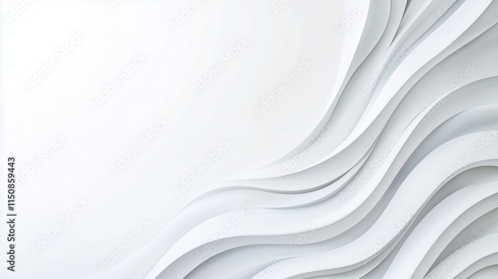 Poster abstract liquid metal effect in silver tones creating a futuristic and elegant design for modern int