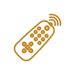 remote control icon vector design template elegant style 