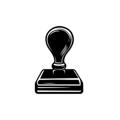 rubber stamp icon simple background