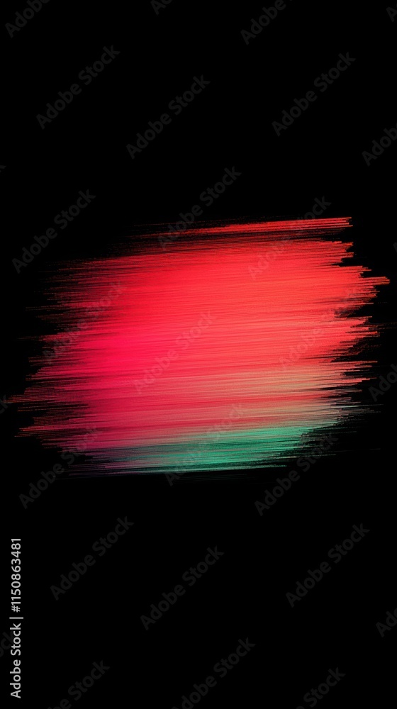 Poster Abstract Vibrant Glitch Effect With Red and Green Noise on Black Background Creating a Dynamic Digital Aesthetic and Futuristic Atmosphere Suitable for Modern Design and Creative Projects