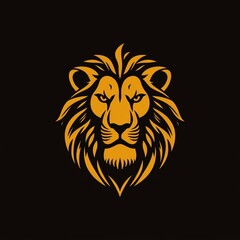 Obraz premium lion king logo shape design