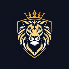 lion king logo shape design