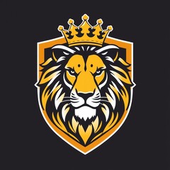 lion king logo shape design